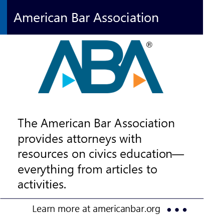 The American Bar Association provides attorneys with resources on civics education - everything from articles to activities.